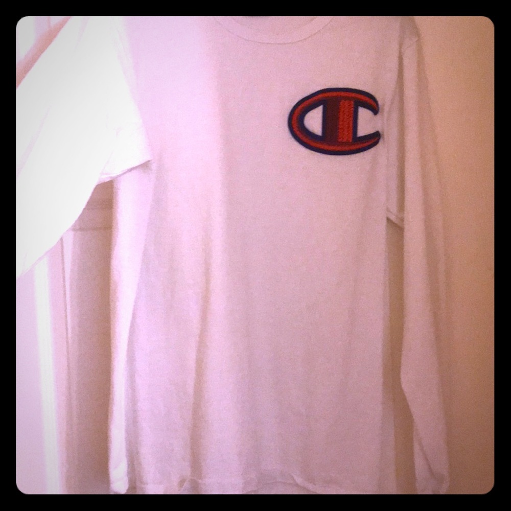 Long sleeve Champion white shirt
